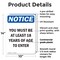 Signmission You Must Be 18 Years Of Age To Enter OSHA Notice Sign, Plastic, 10in W x 14in L, 2PK OS-2PACK-NS-P-1014-V-16916 - alternate 3